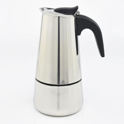 China 201stainless steel Italian Stovetop 4cups coffee maker moka pot for sale