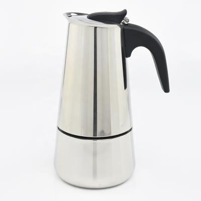 China Stainelss 201 Stainless Steel Stovetop Italian Espresso 2 Cup Percolator Pot Mocha Maker Coffee Latte for sale