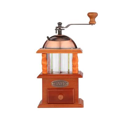 China Home Kitchen Appliances Ceramic Wooden Manual Coffee Grinder for sale