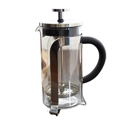 China WITH LID Borosilicate Press Coffee Maker Household Kitchen Coffee Glass French Press With Plunger for sale