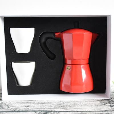 China CLASSIC Customized Stovetop Coffee Maker Espresso Maker Coffee Gift Set for sale