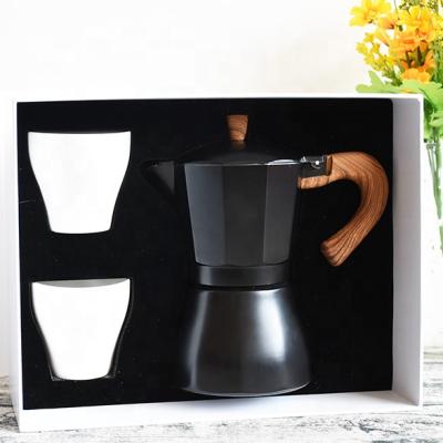 China Sustainable Hot Selling Coffee Gift Set Moka Pot Stovetop Espresso Maker for sale