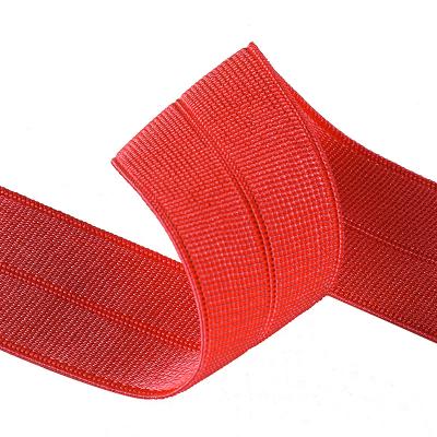 China Nylon Elastic Band Fashionable Reflective Pleat Elastic Backing Customized Webbing Waistband for sale