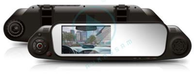 China Doppellinse Auto-Rückspiegel-Kamera-Recorder DVR 4,3' Rückfahrkamera 720 x 480P TFT LCDs HD 1280x720P mit G-Sensor zu verkaufen