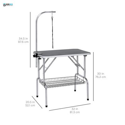 China Sustainable Professional Manufacturer Black Portable Pet Cat Grooming Drying Table GT-205S for sale