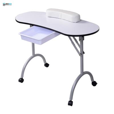 China Manufacturer Good Quality Contemporary Small Nail Manicure Table Set Professional Technician Desk for sale