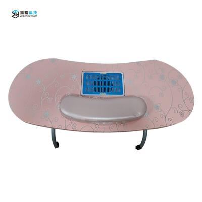 China New style modern concise style portable foldable nail bar table nail salon furniture with drawers for sale