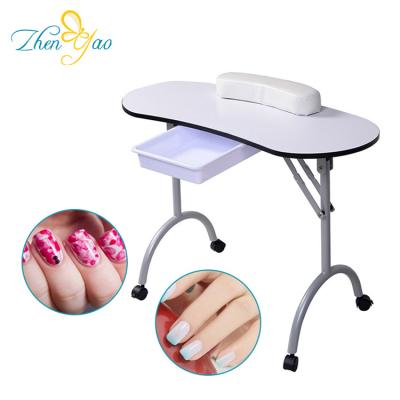 China Portable Nail Manicure Fashion Modern Design Manicure Nail Table with Wrist Rest for sale