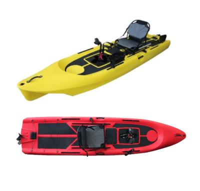 China Fishing Fun Leisure One Person Professional Custom Single Foot Pedal Fishing Kayak With Rudder for sale