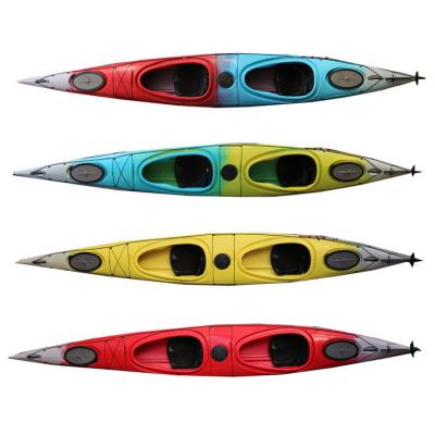 China Cheap Plastic Kayak Vicking Double Seats Sit In The Ocean Sea Kayak for sale