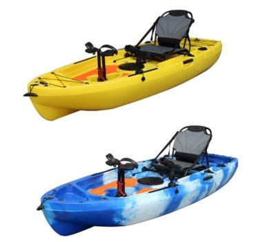 China LLDPE or HDPE apply to lakes or rivers one person professional fishing solo boats pedal kayak for sale