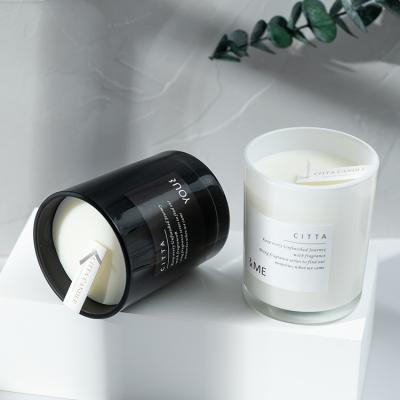 Китай Soy Label R023 Max Logo Luxury Multi Scented Soy Wax Candles Set In Black White Glass Candle Jars продается