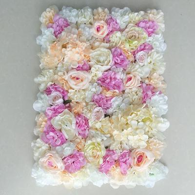 Cina L060 Top Selling Flower Wall Backdrop Real Natural Touch Flower Artificial 3D Wedding Decoration Flower Wall For Wedding Event Backdrop in vendita