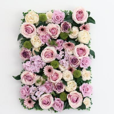 China Christmas Wedding Anniversary R019 Other Wedding Decorations Rose Flower Wall Roll Silk Backdrop For Home Party Decor Rose Flower Artificial Silk Flower Wall à venda