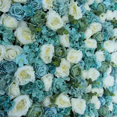 China A046 Amazon Silk Flowers Hot Sale Wedding Silk Decoration Wedding Flower Wall Artificial Flower Wall For Wedding Decoration à venda