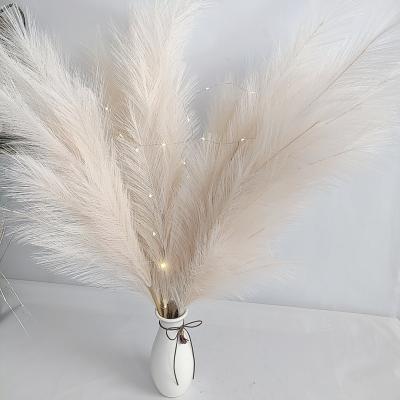 China Aitificial Flowers And Plants Pampas Grass R089 For Home Products Door Wedding Decoration Artificial Pampas for sale