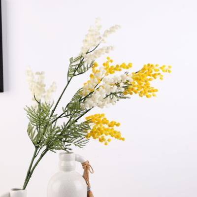 Китай Real Touch Flower Home Decor Artificial Flower Bouquet R110 Velvet White Yellow Velvet Flowers продается