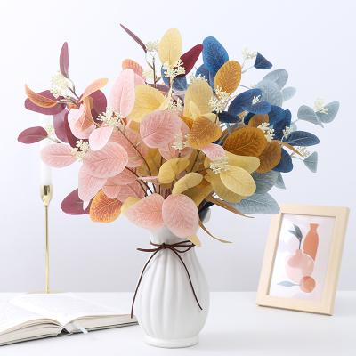 Cina R113 Homg Decor Silk Wedding Supplies Silk Artificial Leaves Novice Plants Farmhouse Decoration Plants in vendita