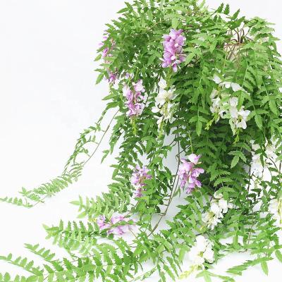 Chine M161 Beautiful Wedding Decor China Artificial Flower Wall Hanging Vines Wisteria Home Vine Colorful Wedding Garlands Flowers Artificial Wisteria à vendre