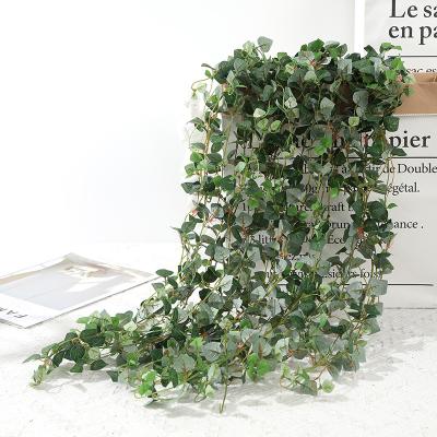 China Wholesale Christmas Eucalyptus Silk Garland R044 and Braid Decoration Wedding Home Hanging Leaves Garland en venta