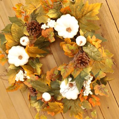 중국 Outdoor Christmas Garland Artificial Wreath Xmas Silk Ornaments Door Decoration R153 판매용