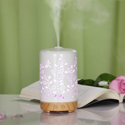 China 7 Color LED Lights Ceramic Aromatherapy Machine Aroma Diffuser for Decorative Essential Oil Air Humidifier for Home for sale