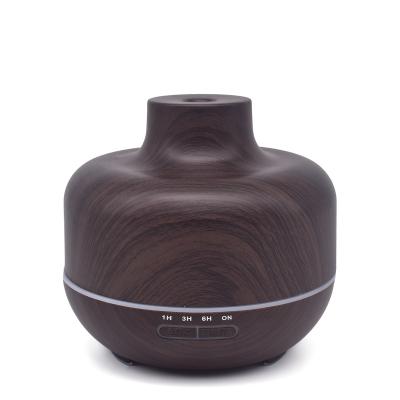 China Power-up 2-in-1 Aroma Waterless Diffuser and Humidifier with Warm Glowing LED Lights Brown for sale