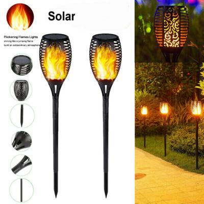 China Art Decor Flame Lamp 12LED Solar Torch Induction Lamp, Outdoor Garden Yard Lawn Decorative Lamp, Can Be Wall Hung for sale