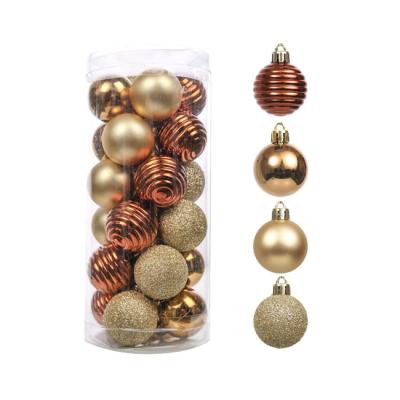 China Christmast Ornament Match Freely, Section of 24, Decorative Painted Christmas PS Balls, Necessary Decorations for Festival Atmosphere for sale