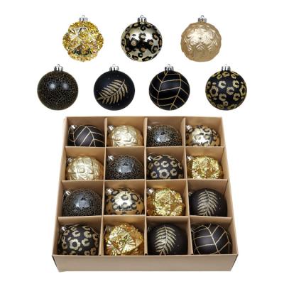 China Decorative Painted Christmast Ornament Christmas PS Balls, Section of 16, Match Freely, Necessary Decorations for Festival Atmosphere for sale