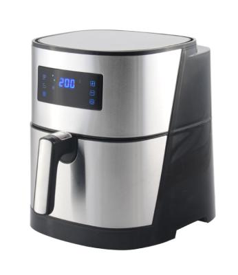 China Hotel Hot Sale Stainless Steel 6L Digital Electric Air Fryer for sale