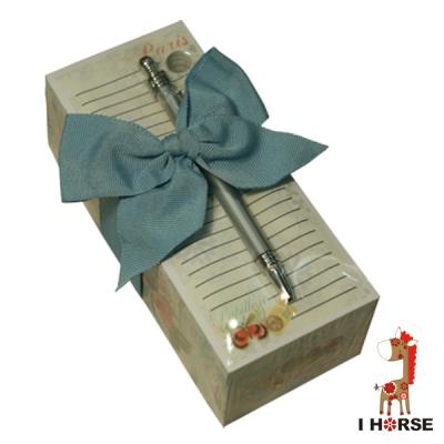 China loose leaf paper note cube with pen hole for sale