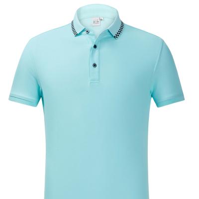 China Anti-Wrinkle 100 Cotton Mens Golf Blank Polo Shirt Embroidered High Quality Mens Quantity Custom Turtle Neck for sale