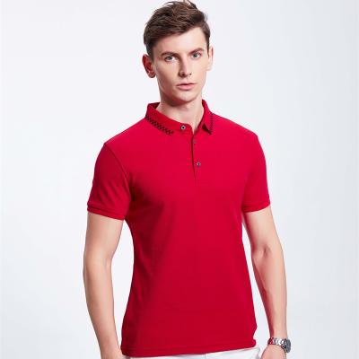 China Anti-Wrinkle 100 Cotton Mens Golf Blank Polo Shirt Embroidered High Quality Mens Quantity Custom Turtle Neck for sale