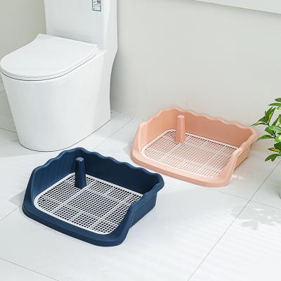 China Viable Wholesale Portable Fence Tray Pad Puppy Training Potty Indoor Dog Plastictoilet for sale