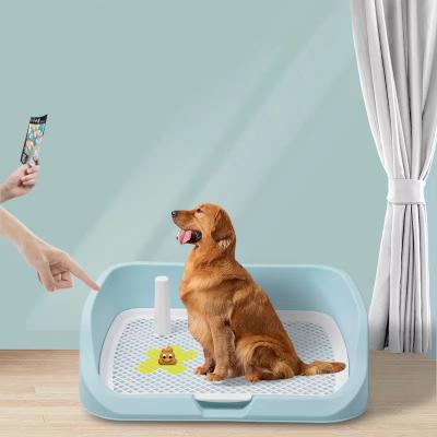 China Durable Plastic Portable Doggie Indoor Pet Potty Training Dog Pee Pads Tray Toilet Toilet Tray Park Corner Dog Wee for sale