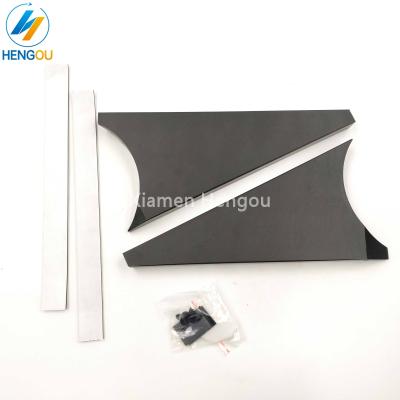 China Brand New 1 Pair H1323 Hengoucn SM72 SM102 Ink Fountain Insert CD102 End Plate Printing Parts 164x80x13mm for sale