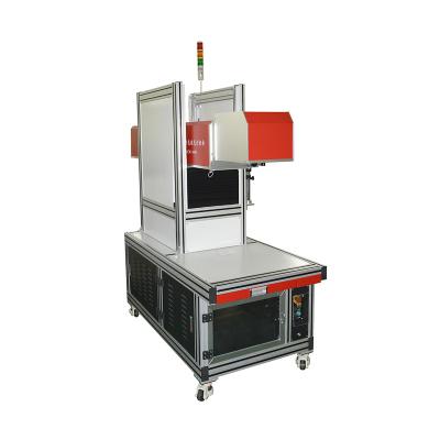 China Water Cooled CO2 Metal RF Tube Laser Marking Machine For Leather /Wood/ Cloth Plastic Jeans Factory Price for sale