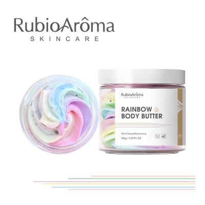 China Wholesale Private Label Moisturizer Natural Organic Nourishing Moisturizer Whitening Rainbow Body Butter for sale