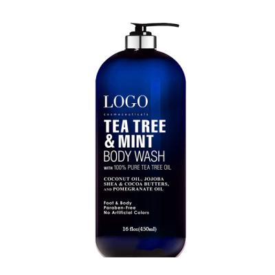 China OEM/ODM Natural Replenishing Body Care 100% Deep Cleansing Moisturizing Tea Tree Bath Cream Replenishing Body Wash for sale