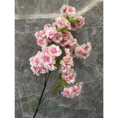 China Light Pink Artificial Branch Durable Wedding Decoration Cherry Blossom Flower / Indoor Decorative Artificial Flowers Wholesale for sale