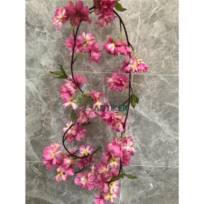 China Durable Wedding Flowers Indoor Decorative Artificial Hanging Plant/Wholesale Artificial Cherry Blossom Flower Branches for sale