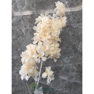 China Artificial Branch Durable Wedding Decoration Drift Snow Flower Flower/Wholesale Artificial Indoor Decorative Silk Flowers for sale