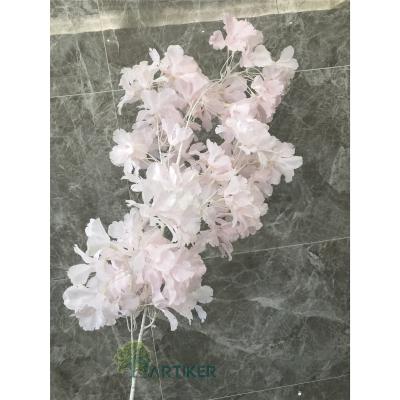 China Artificial Branch Durable Wedding Decoration Drift Snow Flower/Wholesale Artificial Indoor Decorative Silk Flowers for sale