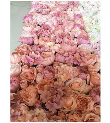 China Eco - Friendly Artiker Wedding Decoration Artificial Flower Wall for sale