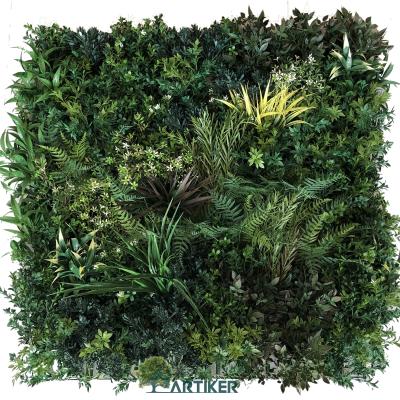 China Indoor Garden Durable Wholesale Decoration Artificial Green Plants Wall/Factory UV Fireproof Artificial Outdoor Wall for sale