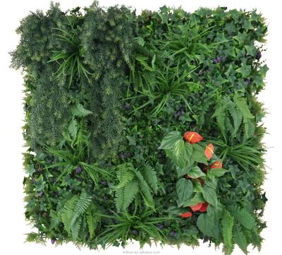 China Free Sample Hot Sale Eco-friendly Vertical Planter Garden Life Artificial Plant Wall Garden For Outdoor Use for sale