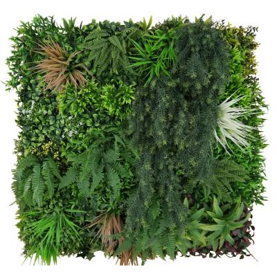 China High Quality Natural Color Eco-friendly Factory Discount 5% UV Fireproof Vertical Artificial Wall for sale