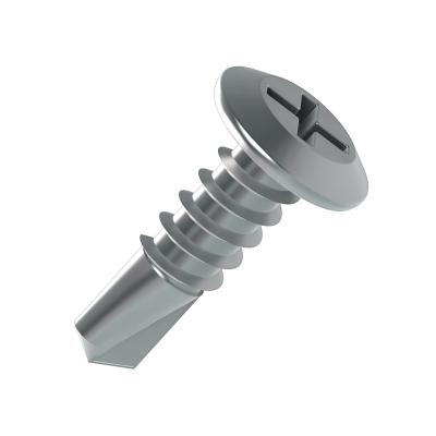 China Flat Self Drilling Screw For Aluminum M3.5 Stainless Steel Flange Bugle Pan Flat Csk Hex Wafer Truss Head Painted Self Drilling Screw for sale