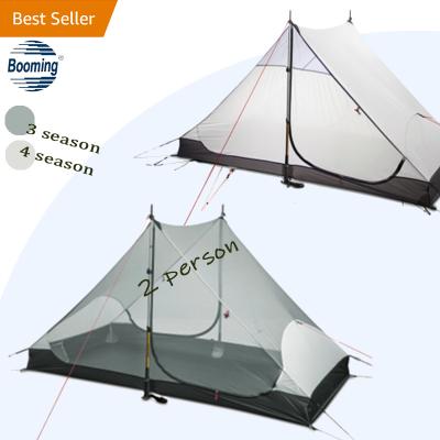 China Rising 2 Person 3FU L High Quality Transparent 3 Person Ultralight Speed ​​Tent 2 Door 4 Seasons Indoor 2 Seasons Mesh Net Outdoor Wholesale Camping Tent for sale